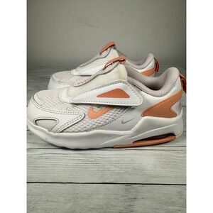 Nike Air Max Bolt‎ Kids Size 10C CW1629-501 White / Crimson Bliss Pre-Owned